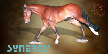 Synergy - a limited edition resin horse by DeeAnn Kjelshus