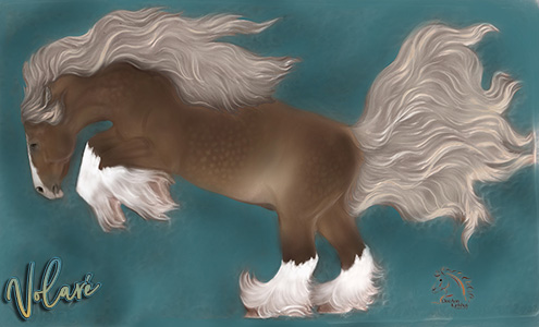 Digitally painted Volare by DeeAnn Kjelshus
