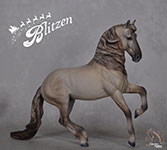 Blitzen is a Custom SM Breyer by DeeAnn Kjelshus in 2023