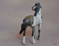 Customized Mustang Stallion. Sculpting and finish work by DeeAnn Kjelshus