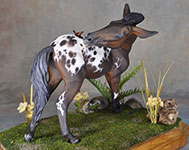 Elton Pony resin sculpted by Jennifer Scott of Aspen Leaf studios and painted by DeeAnn Kjelshus