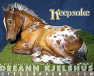 Keepsake resin sculpted and painted by DeeAnn Kjelshus 2005