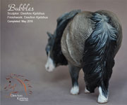 Bubbles #8 Pony mare in Grulla sculpted and painted by DeeAnn Kjelshus