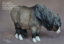 Bubbles #8 Pony mare in Grulla sculpted and painted by DeeAnn Kjelshus