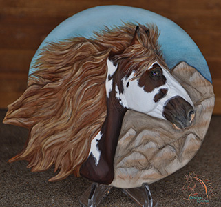 Dakotah sculpted and painted by DeeAnn Kjelshus