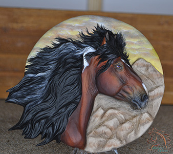 Dakotah sculpted and painted by DeeAnn Kjelshus