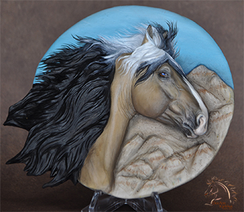 Dakotah sculpted and painted by DeeAnn Kjelshus
