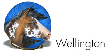 Wellington - a limited edition resin horse by DeeAnn Kjelshus Let's Roll - a limited edition resin horse by DeeAnn Kjelshus