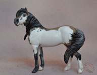 Customized Mustang Stallion. Sculpting and finish work by DeeAnn Kjelshus