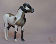 Customized Mustang Stallion. Sculpting and finish work by DeeAnn Kjelshus