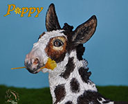 Poppy is a custom Donkey painted by DeeAnn Kjelshus