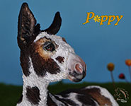 Poppy is a custom Donkey painted by DeeAnn Kjelshus