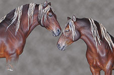 Stacey Tumlinson Mini Brandy Bun resin painted by DeeAnn Kjelshus