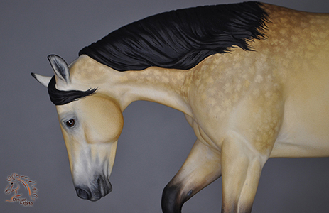 Miss Lizzy resin painted by DeeAnn Kjelshus