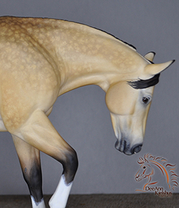 Miss Lizzy resin painted by DeeAnn Kjelshus