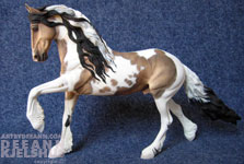 resin in Buckskin pinto by DeeAnn Kjelshus