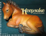 Keepsake resin sculpted and painted by DeeAnn Kjelshus 2005