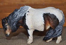 Bubble N Squeak a Pony mare and foal AP #5 sculpture by DeeAnn Kjelshus